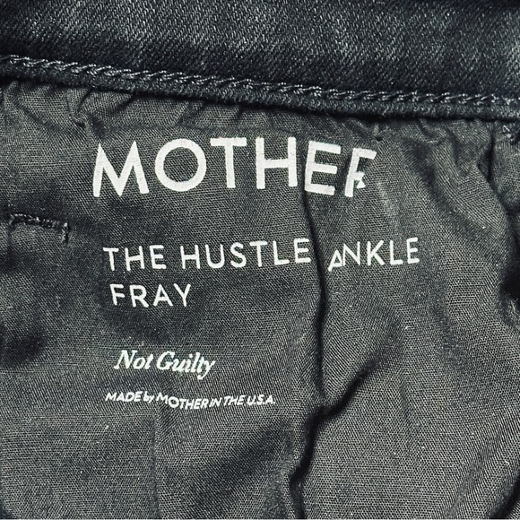 Mother The Hustler Ankle Fray In Black Not Guilty Size 28 - Picture 13 of 14